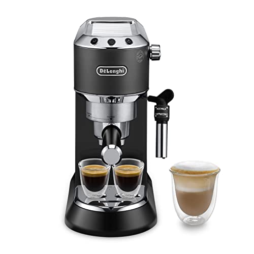 De'Longhi Dedica Style EC 685.B – Espresso Siebträgermaschine, Espressomaschine mit professionellem Milchaufschäumer