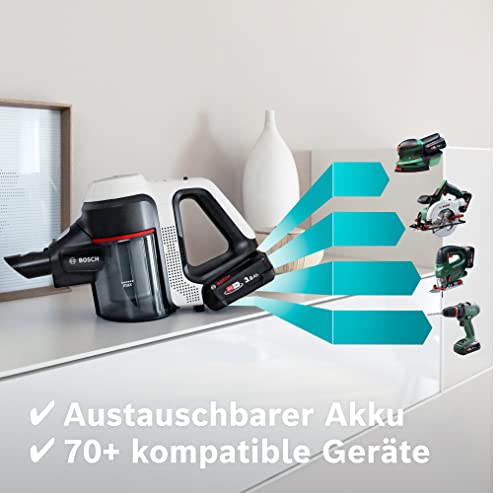 Bosch Akku-Staubsauger Unlimited 7 BSS711W, kabelloser Handstaubsauger