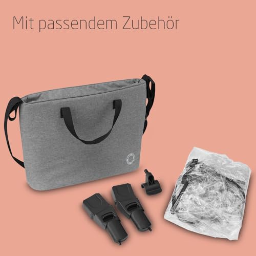 Maxi-Cosi Zelia S Trio Kinderwagen 3 in 1 Komplettset, 0-4 Jahre, bis 22 kg, Grau