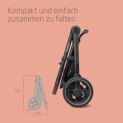 Maxi-Cosi Zelia S Trio Kinderwagen 3 in 1 Komplettset, 0-4 Jahre, bis 22 kg, Grau