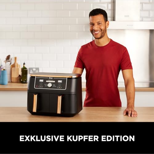 Ninja Foodi MAX Dual Zone Heißluftfritteuse, 9,5L Airfryer, 2 Fächer