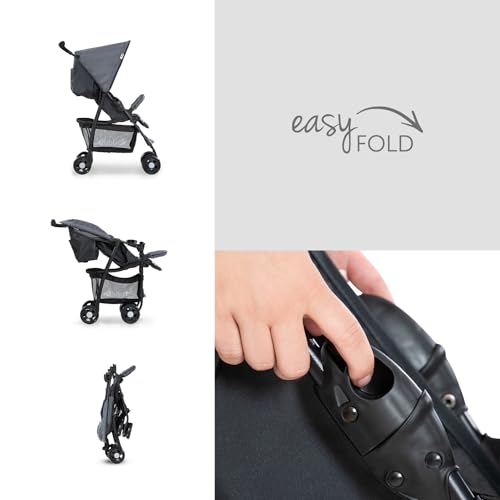 hauck Buggy Sport, Ultra Leicht - nur 5,9 kg, für Kinder bis 15 kg, (Charcoal/Stone)