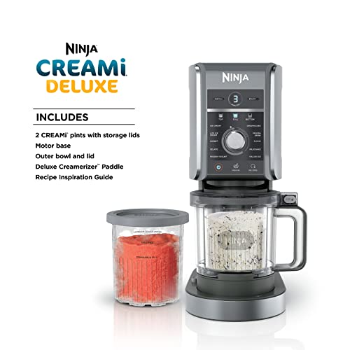 Ninja NC501 CREAMi Deluxe 11-in-1 Eiscreme und Eiscreme für Eis, Sorbets