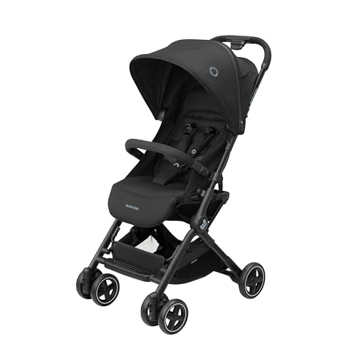 Maxi-Cosi Lara2 Baby Kinderwagen, 0–4 Jahre, 0–22 kg, federleichter, kompakter Buggy, 3 Liegepositionen, Essential Black