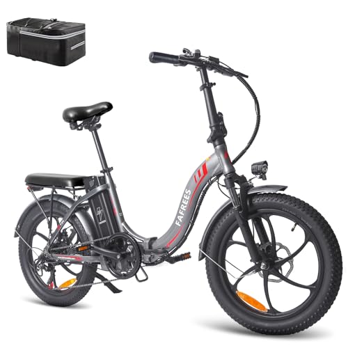 Fafrees F20 Fatbike Herren E-Bike Klapprad 20 Zoll mit 36V 16AH abnehmbarem Akku für Pendeln, [ Offiziell ] Damen E Bike