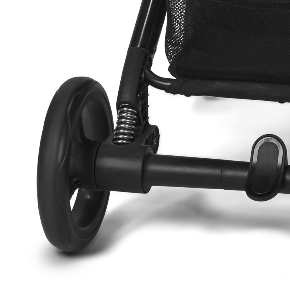 Cybex Gold Kinderwagen Beezy mit One-Pull Harness, Moon Black (Schwarz)