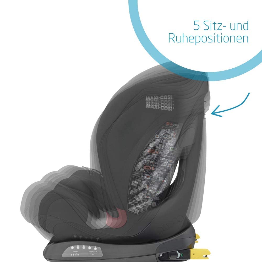 Maxi-Cosi Titan Mitwachsender Kindersitz, 9-36 kg, 9 Monate-12 Jahre, Baby Autositz, Basic Black