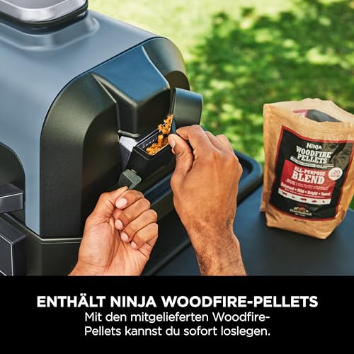 Ninja Woodfire Pro Connect XL Elektrischer BBQ Smoker Grill, App-Steuerung