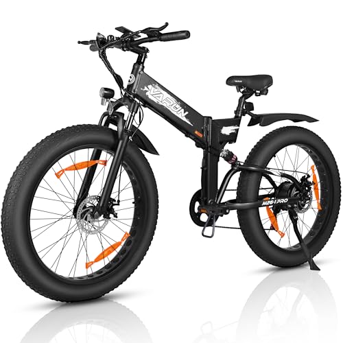 VARUN E Bike, 26" *4,0" E-Fatbike Mountainbike für Erwachsene mit 250W 𝟖𝟎𝐍𝐌 Motor, 48V 16Ah/10,4Ah Akku