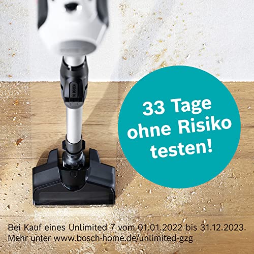 Bosch Akku-Staubsauger Unlimited 7 BSS711W, kabelloser Handstaubsauger