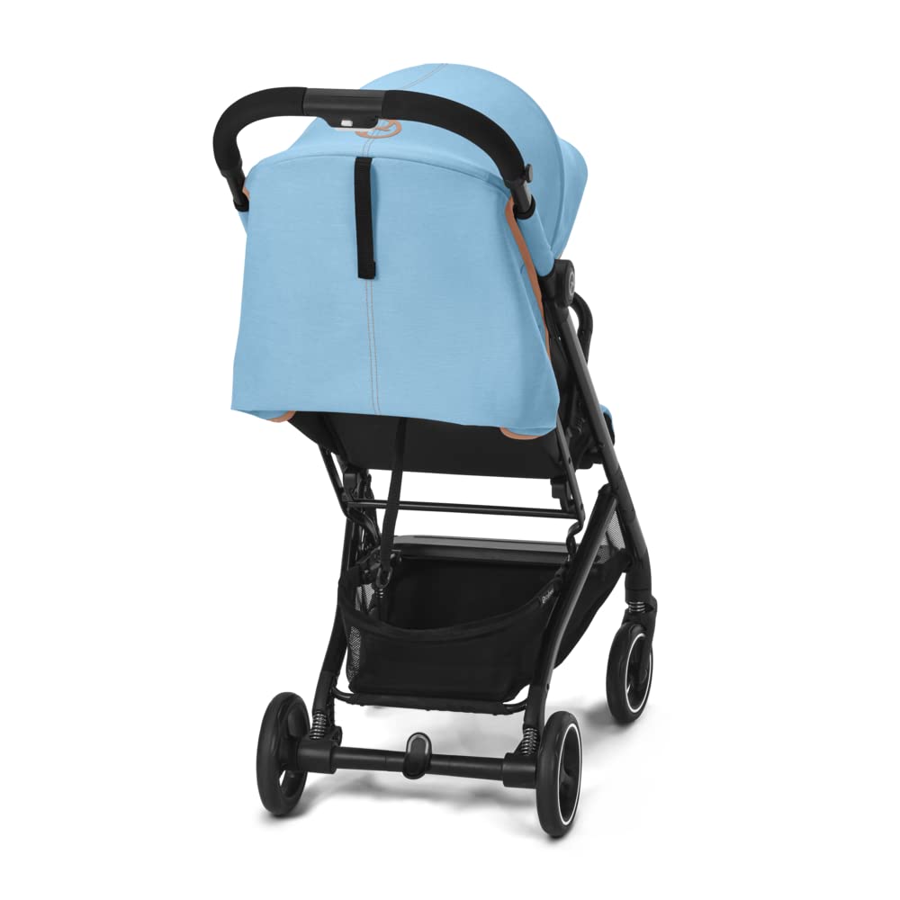 Cybex Gold Kinderwagen Beezy mit One-Pull Harness, Beach Blue (Blau)