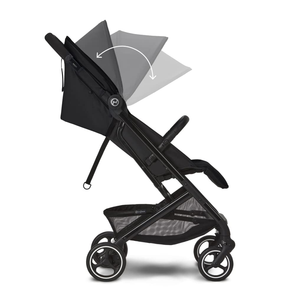 Cybex Gold Kinderwagen Beezy mit One-Pull Harness, Moon Black