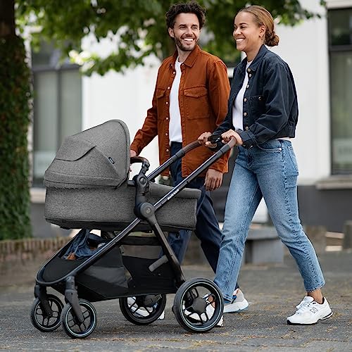 Maxi-Cosi Zelia S Trio Kinderwagen 3 in 1 Komplettset, 0-4 Jahre, bis 22 kg, Grau