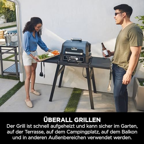 Ninja Woodfire Pro Connect XL Elektrischer BBQ Smoker Grill, App-Steuerung