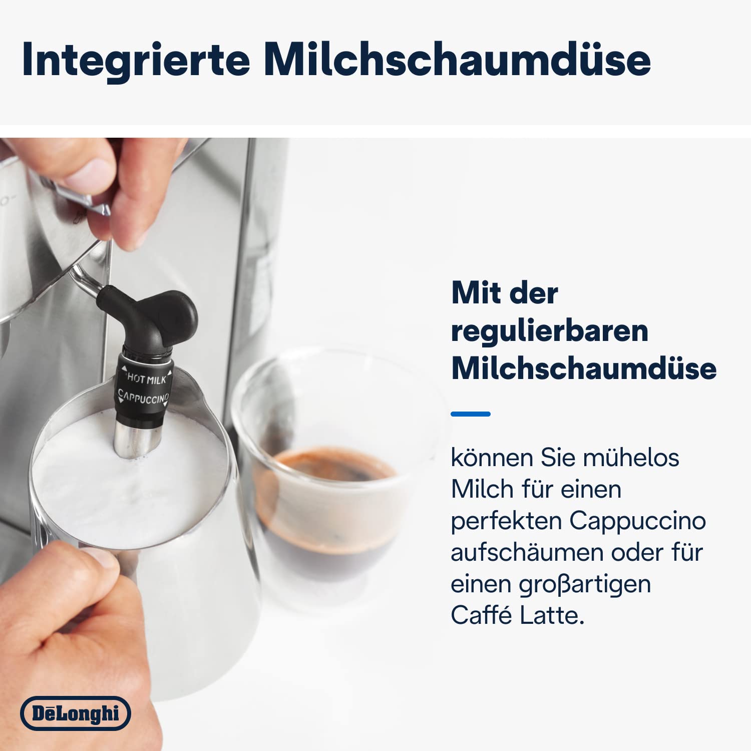 De'Longhi Dedica Style EC 685.M – Espresso Siebträgermaschine, Espressomaschine mit professionellem Milchaufschäumer