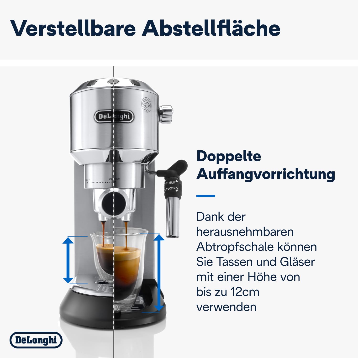 De'Longhi Dedica Style EC 685.M – Espresso Siebträgermaschine, Espressomaschine mit professionellem Milchaufschäumer