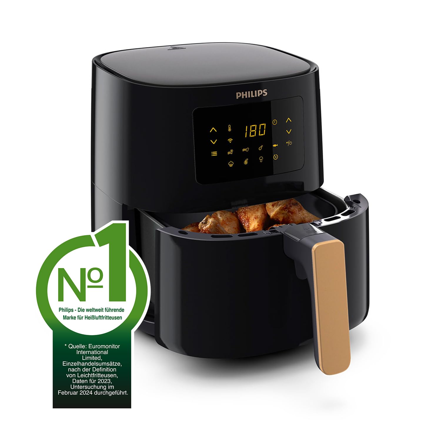 Philips Airfryer 5000-Serie L, 4.1L (0.8Kg), 13-in-1 Airfryer, Wifi verbunden