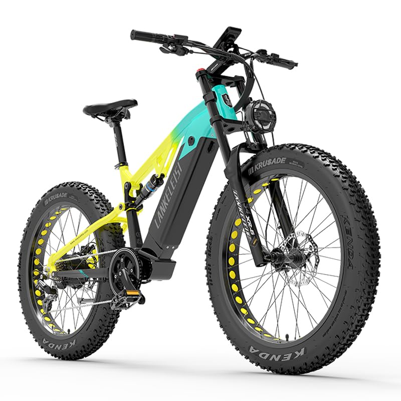 LANKELEISI | RV800 Elektro-Mountainbike 750 W Bafang Motor Samsung Akku 48 V 20 Ah (grün)