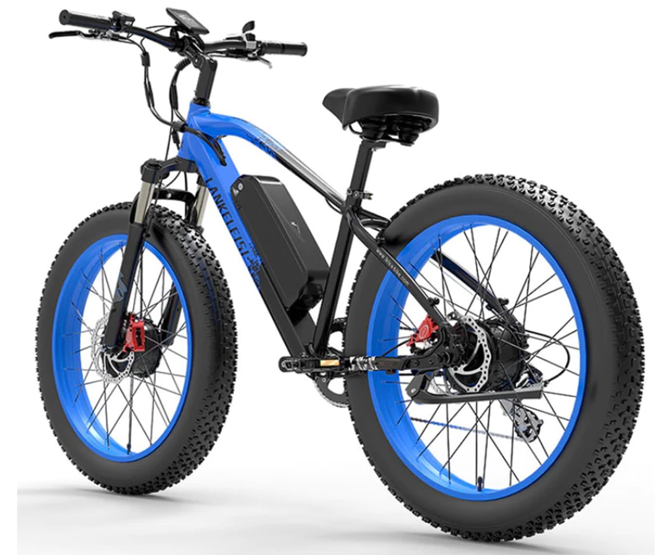 LANKELEISI | MG740 Fat Tire Elektro-Mountainbike mit 2X1000W Doppelmotor für Bergabenteuer (blau)