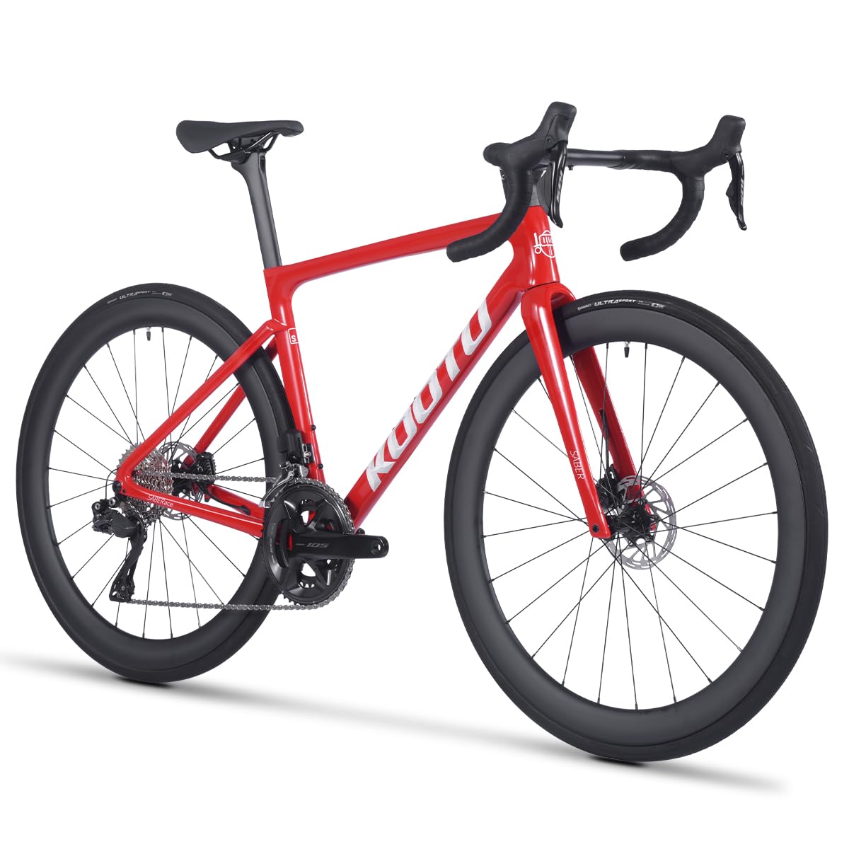 KOOTU Carbon Rennrad Leichtgewicht 24 Gang Rennrad mit Shimano Di2 7170 Gruppe T1000