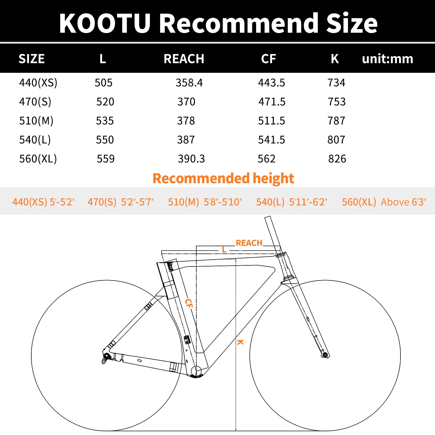 KOOTU Carbon Rennrad, T800 Leichtes Carbonfaser-Rahmen-Rennrad mit 105 R7000 22-Gang