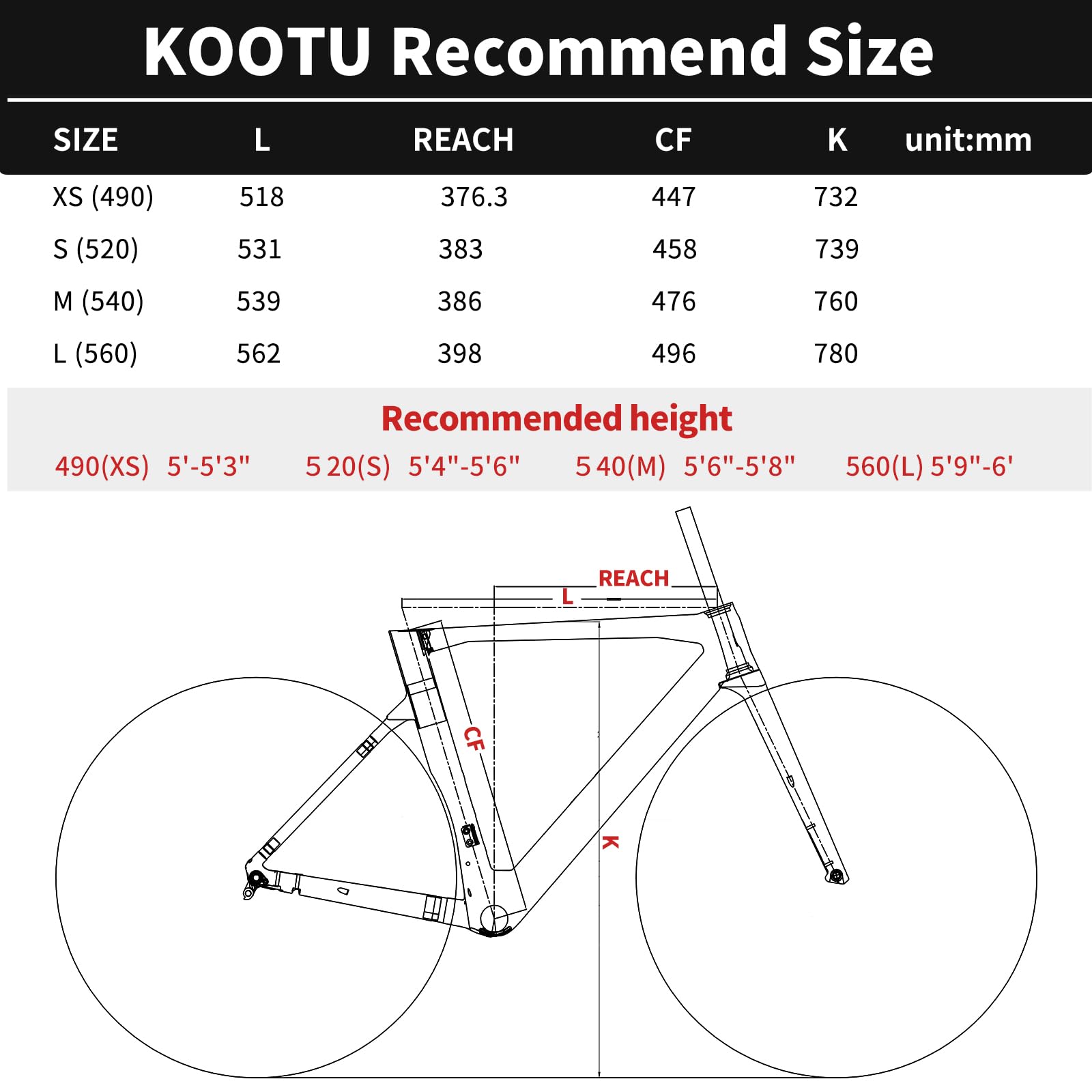 KOOTU Carbon Rennrad Leichtgewicht 24 Gang Rennrad mit Shimano Di2 7170 Gruppe T1000