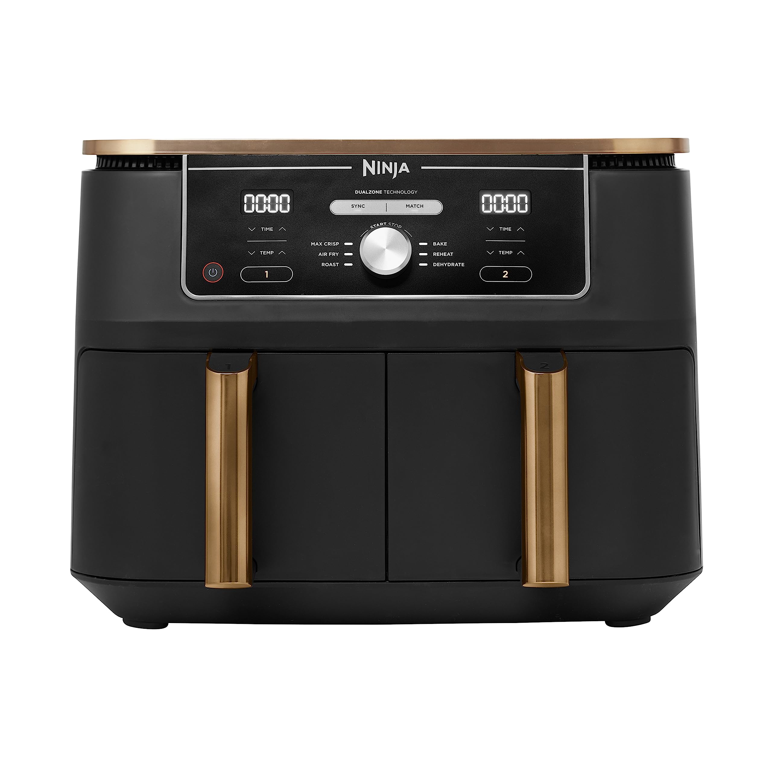 Ninja Foodi MAX Dual Zone Heißluftfritteuse, 9,5L Airfryer, 2 Fächer