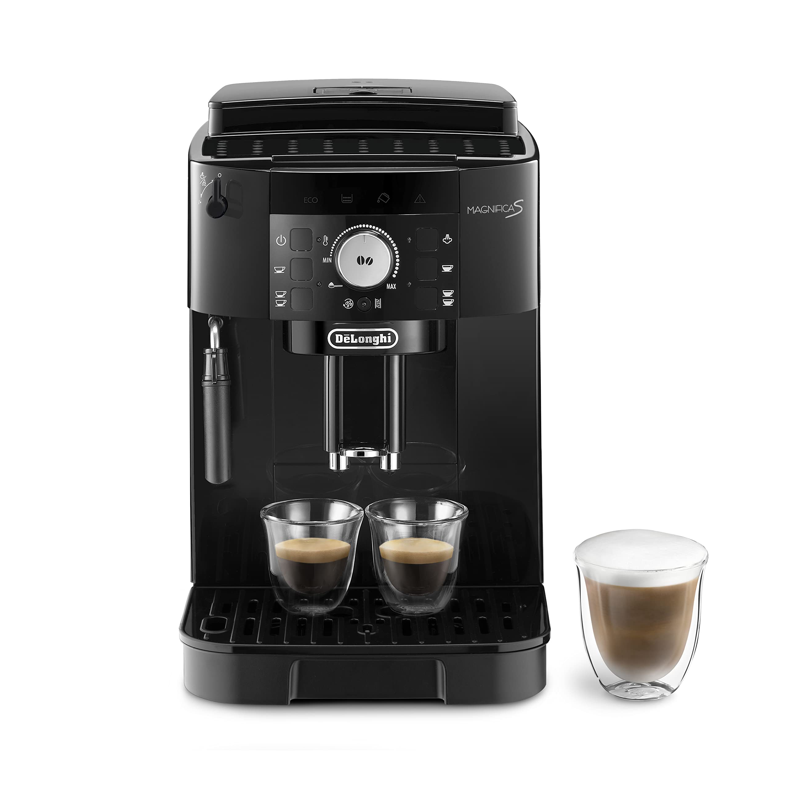 De'Longhi Magnifica S ECAM11.112.B, Kaffeevollautomat mit Milchaufschäumdüse für Cappuccino