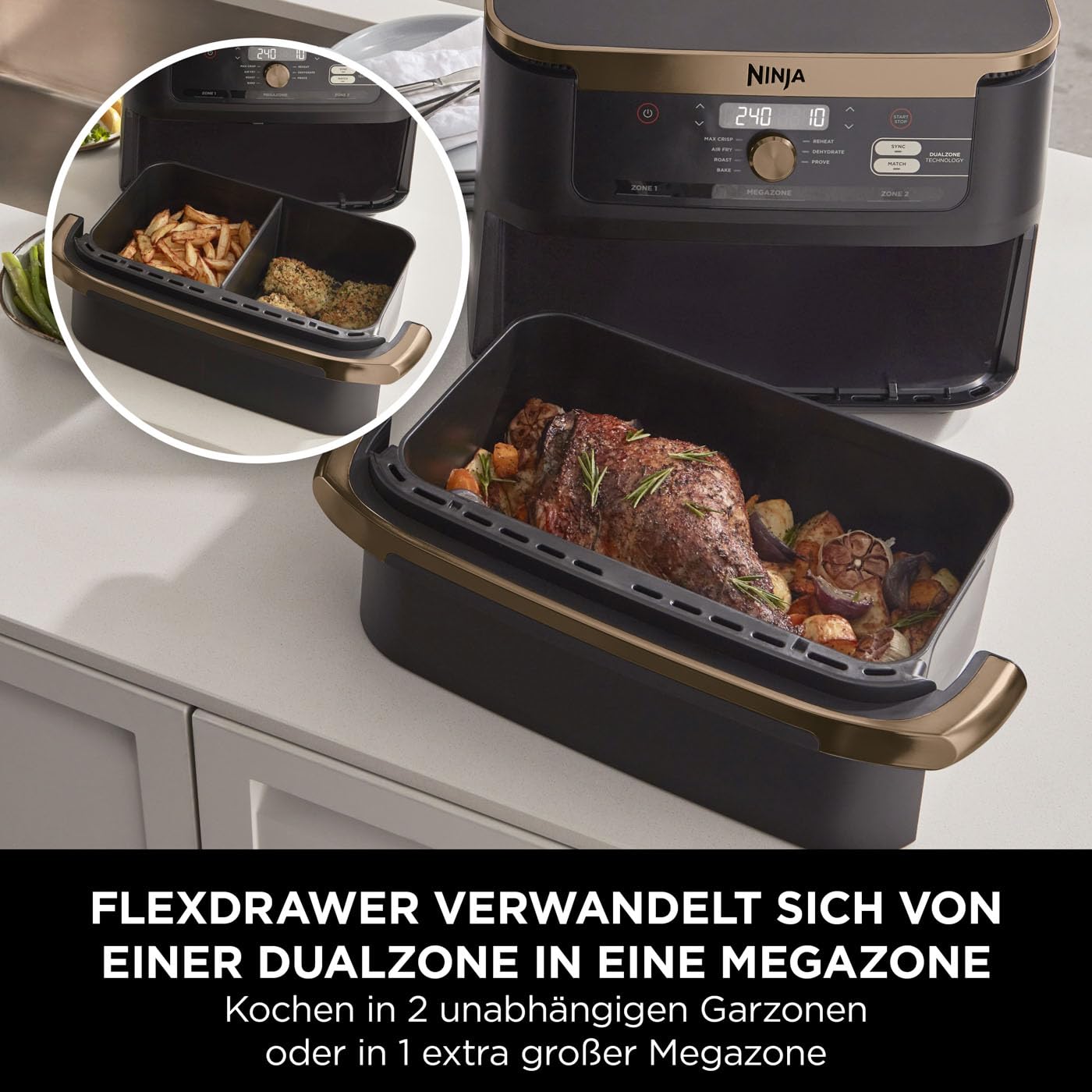 Ninja Foodi FlexDrawer Dual Zone Heißluftfritteuse