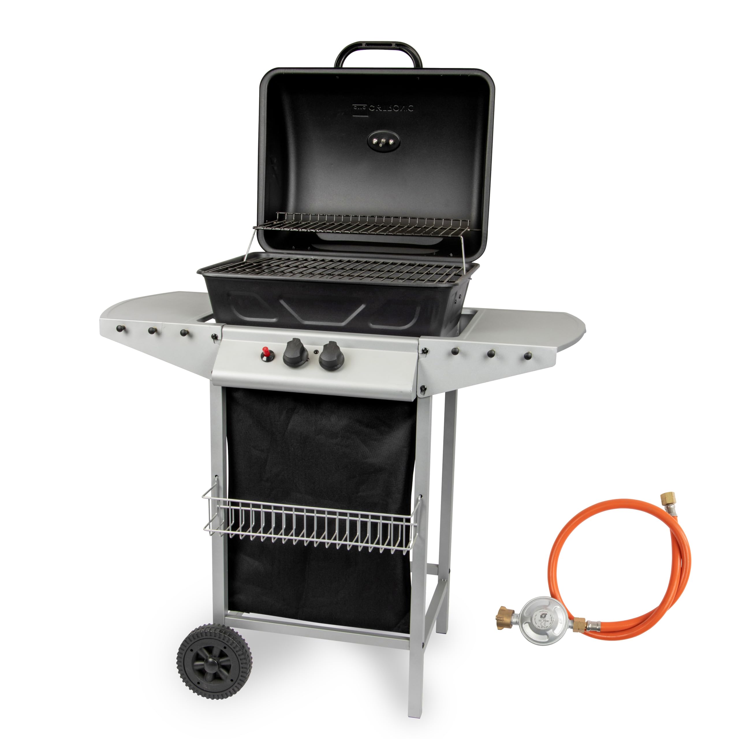 Clatronic® Gasgrill mit 2 Heizzonen | individuelle Temperatursteuerung | inkl. Grillrost + Warmhalterost