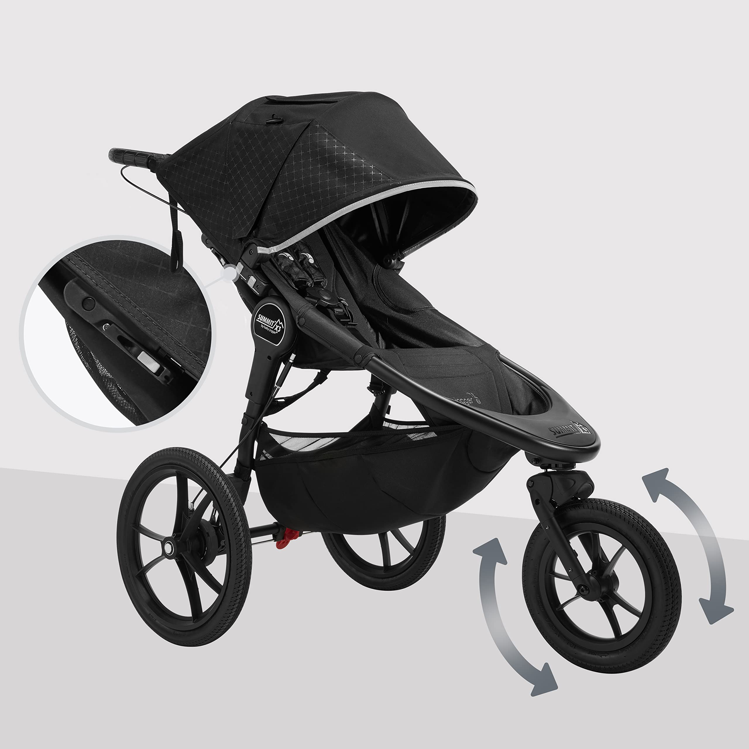 Baby Jogger Summit X3 Kinderwagen zum Joggen |Black