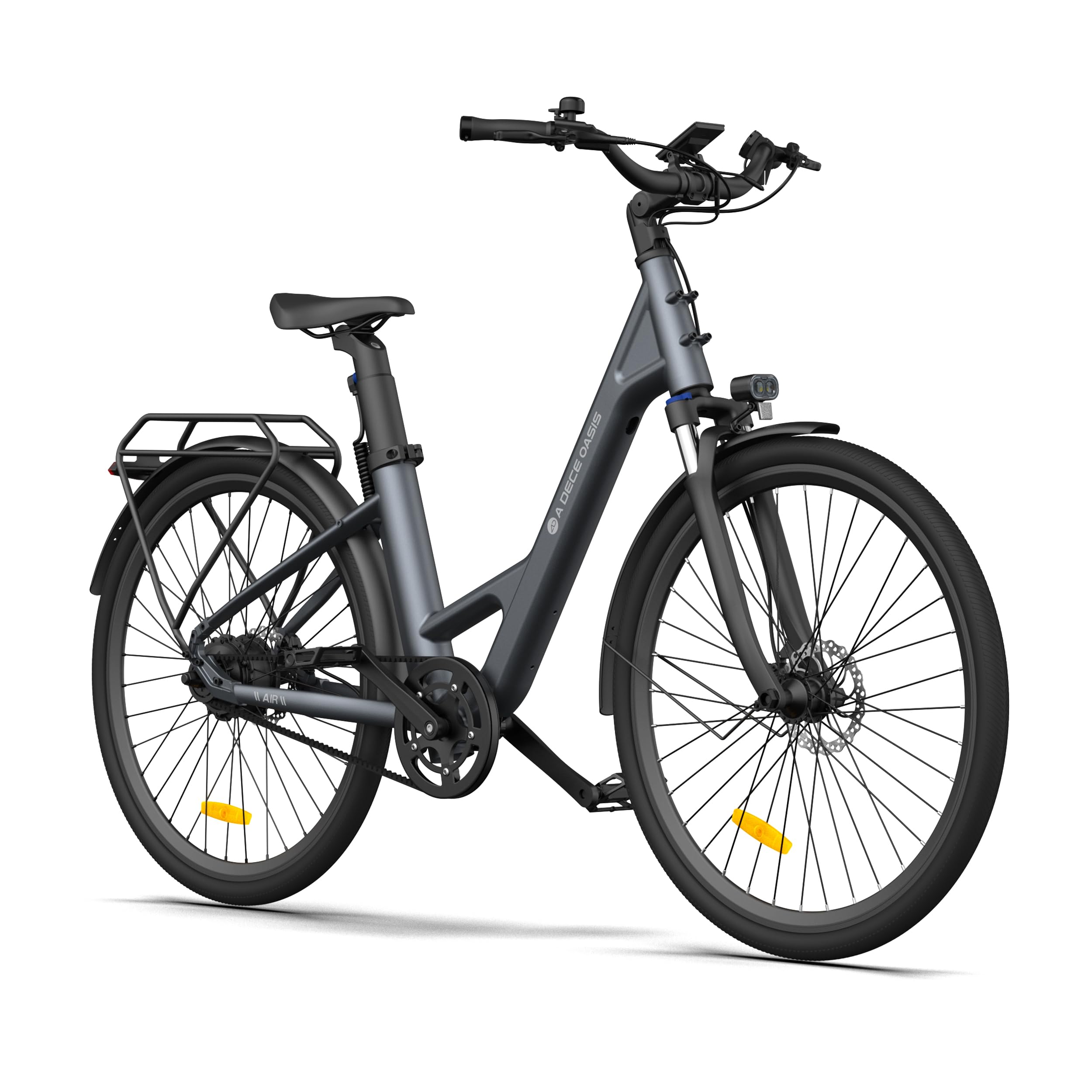 A Dece Oasis ADO e Bike 28 Zoll, E-Bike Air 28 Elektrofahrrad,345,00 Wh Akku, ebike Damen/Herren (Gray)