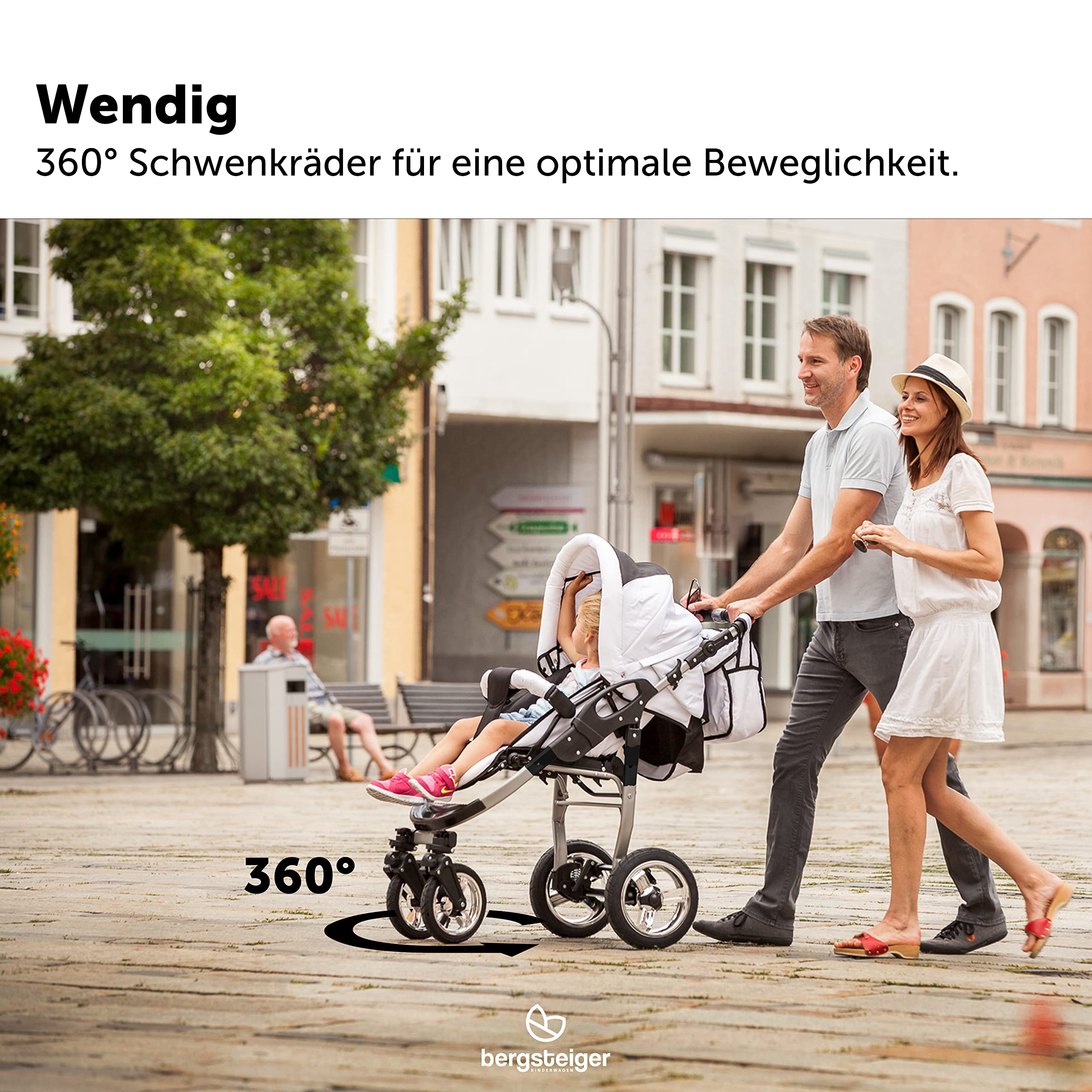 Bergsteiger Kinderwagen Babywagen Capri 3in1