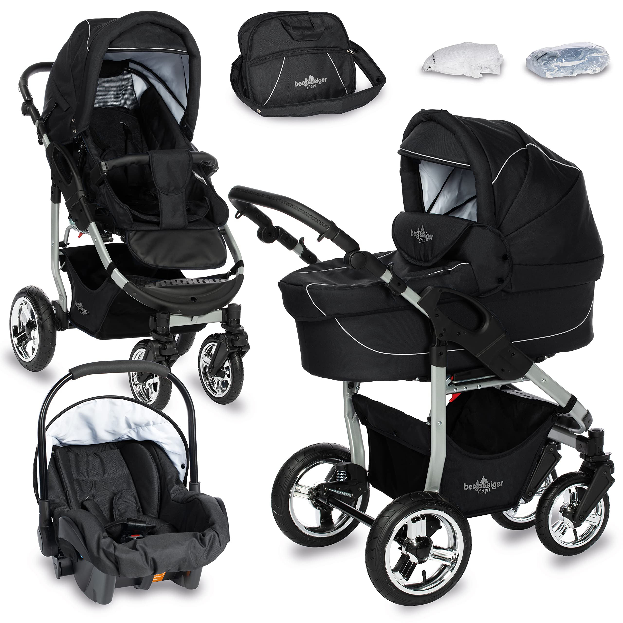 Bergsteiger Kinderwagen Babywagen Capri 3in1