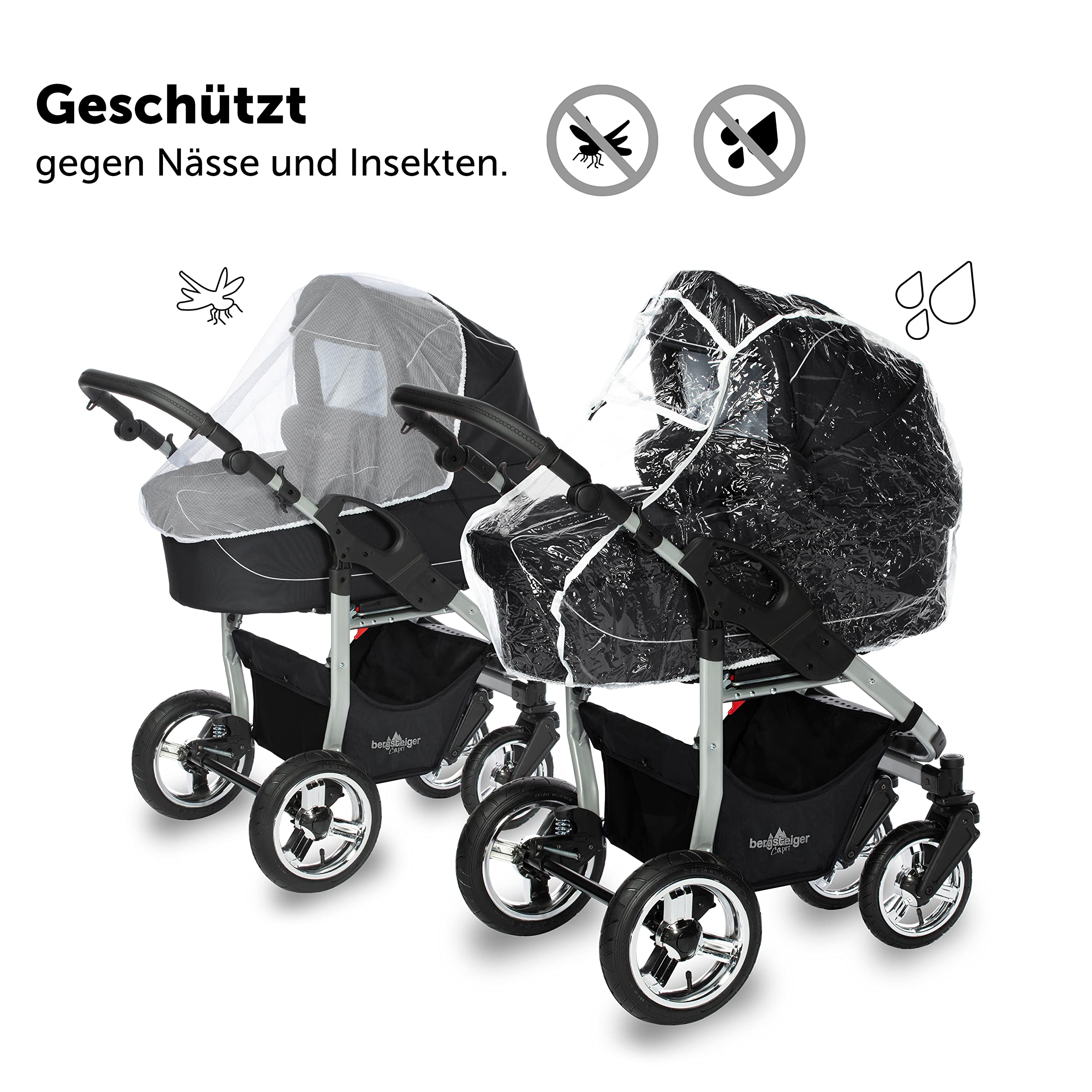 Bergsteiger Kinderwagen Babywagen Capri 3in1