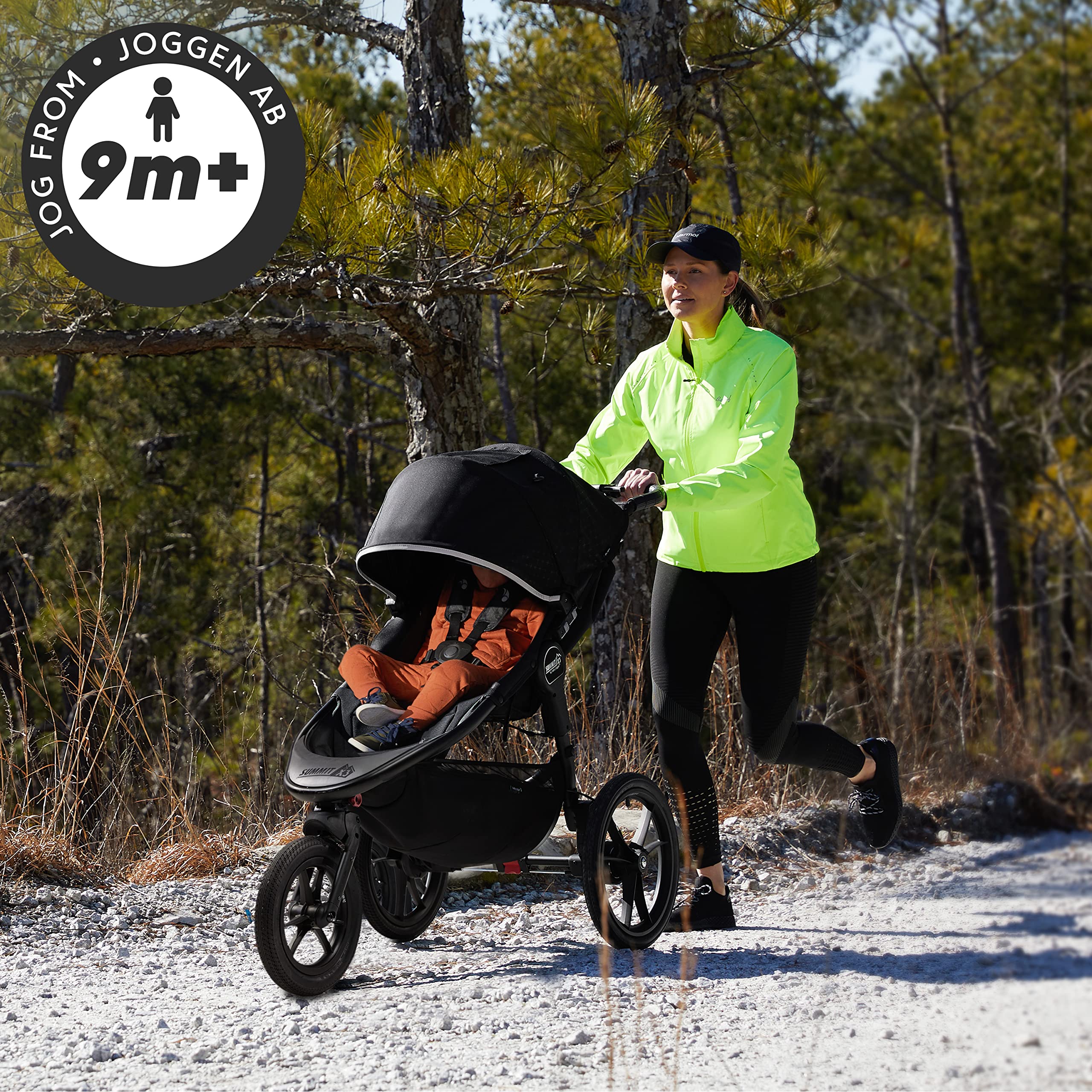 Baby Jogger Summit X3 Kinderwagen zum Joggen |Black