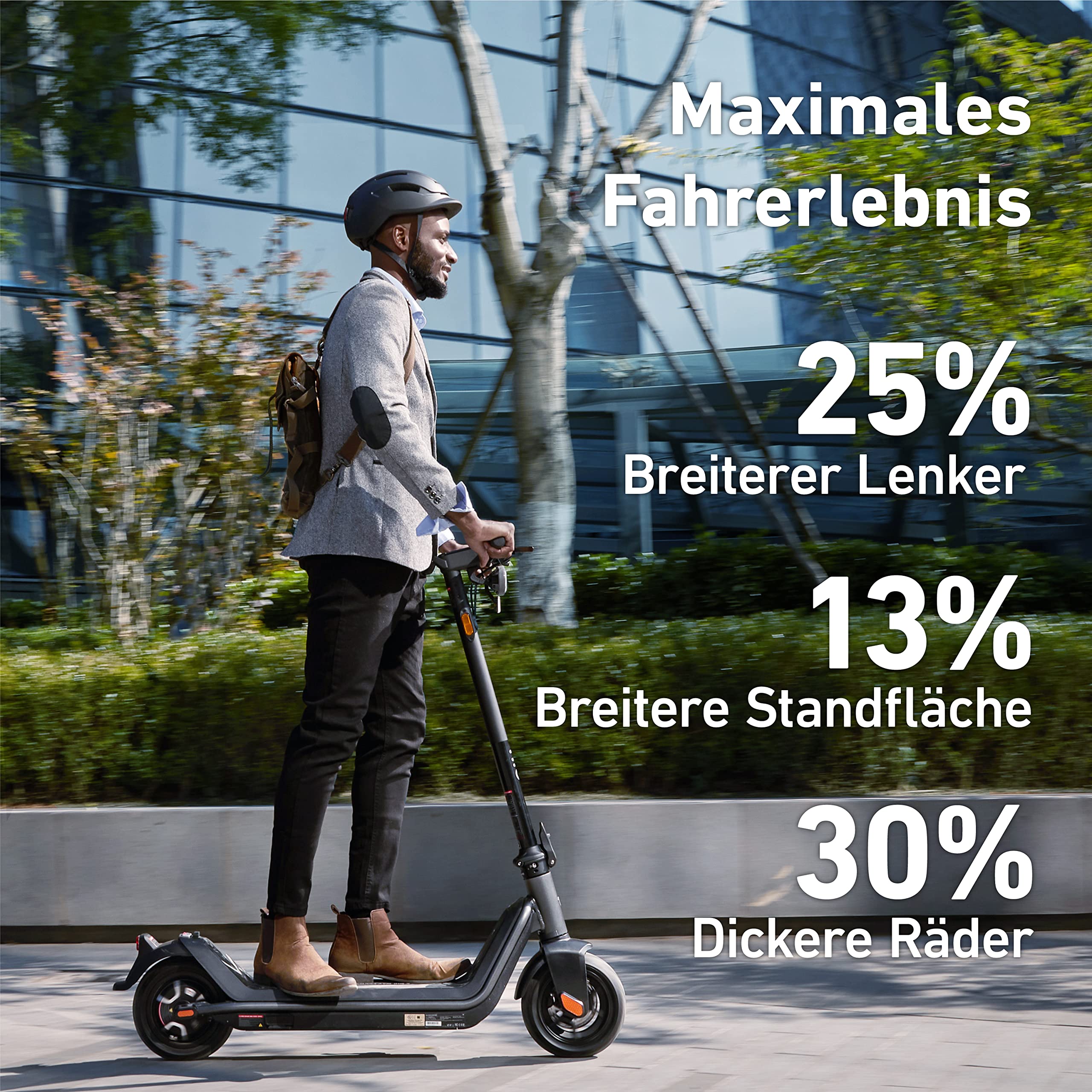 NIU KQi3 Pro (DE) E-Scooter mit Straßenzulassung Schwarz/Grau